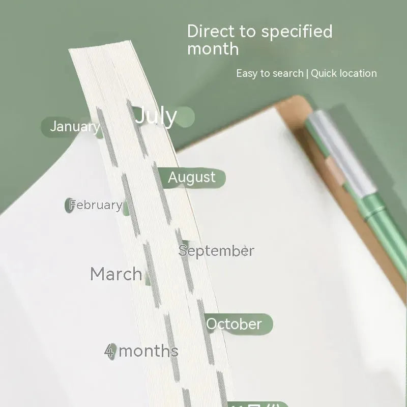 Home Fashion Simple Schedule Notebook - Bellarte Enchanté Home Fashion Simple Schedule Notebook